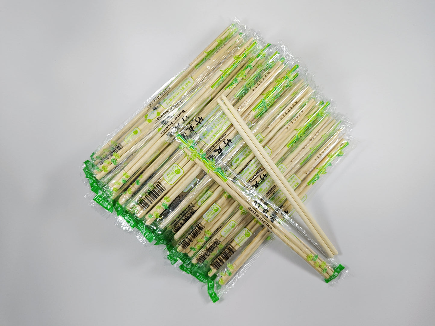 Wholesale round disposable bamboo chopsticks | Individually packed, bulk disposable bamboo chopsticks | Customizable logo printed disposable bamboo chopsticks | Supply restaurant takeaway disposable chopsticks