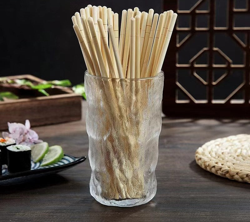 Wholesale round disposable bamboo chopsticks | Individually packed, bulk disposable bamboo chopsticks | Customizable logo printed disposable bamboo chopsticks | Supply restaurant takeaway disposable chopsticks