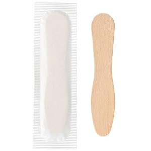 75mm Disposable Wooden Ice Cream Scoop Wholesale | Eco-friendly Biodegradable Compostable Small Wooden Spoon | Individually Paper Wrapped Ice Cream Scoop | Custom Ice Cream Wooden Spoon 