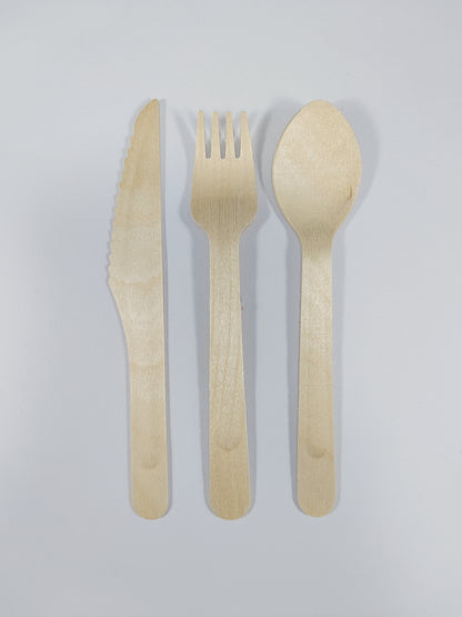 Compostable Disposable Wooden Cutlery Set Wholesale | Disposable Wooden Knife, Fork and Spoon Set Wholesale | Biodegradable Disposable Cutlery Set | Disposable Eco-friendly Cutlery Manufacturer 