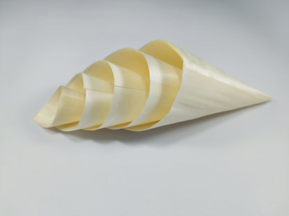 Wholesale Disposable Wooden Cone Food Cups | Disposable Wooden Cone Sushi Containers | Disposable Wooden Appetizer Food Cups | Eco-friendly Natural Poplar Wood Disposable Cone Wooden Cups | Disposable Tasting Wooden Cone Cups 