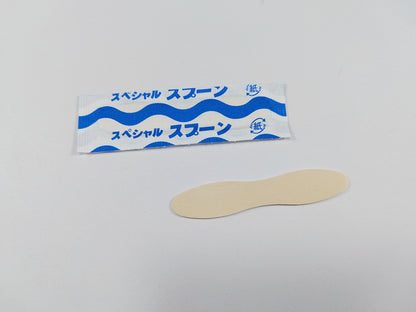 75mm Disposable Wooden Ice Cream Scoop Wholesale | Eco-friendly Biodegradable Compostable Small Wooden Spoon | Individually Paper Wrapped Ice Cream Scoop | Custom Ice Cream Wooden Spoon 