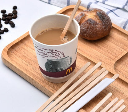 Wooden Coffee Stirrers Wholesale | Disposable Wooden Compostable Coffee Stirrers 