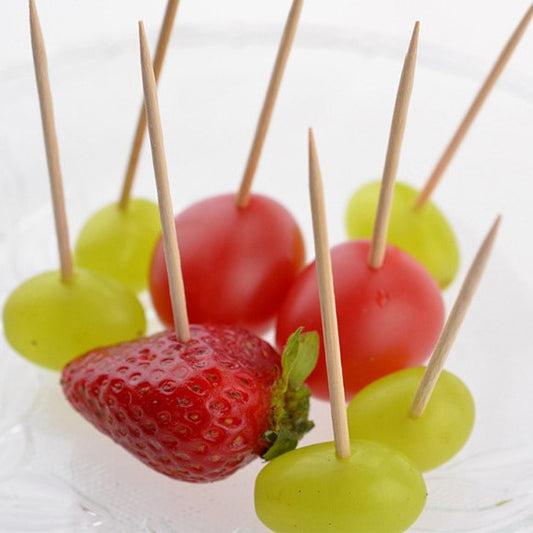 65mm Eco-friendly Biodegradable Compostable Double Tip Wooden Toothpicks Wholesale | Reusable Toothpick Box Toothpicks | Disposable Wooden Toothpicks 