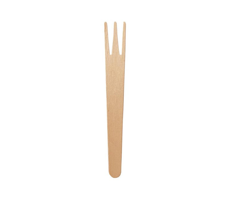 85mm environmentally friendly and biodegradable wholesale wooden disposable food fork snack fork | disposable fruit fork | disposable french fry fork | disposable fast food fork wholesale 