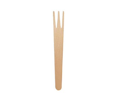 85mm environmentally friendly and biodegradable wholesale wooden disposable food fork snack fork | disposable fruit fork | disposable french fry fork | disposable fast food fork wholesale 